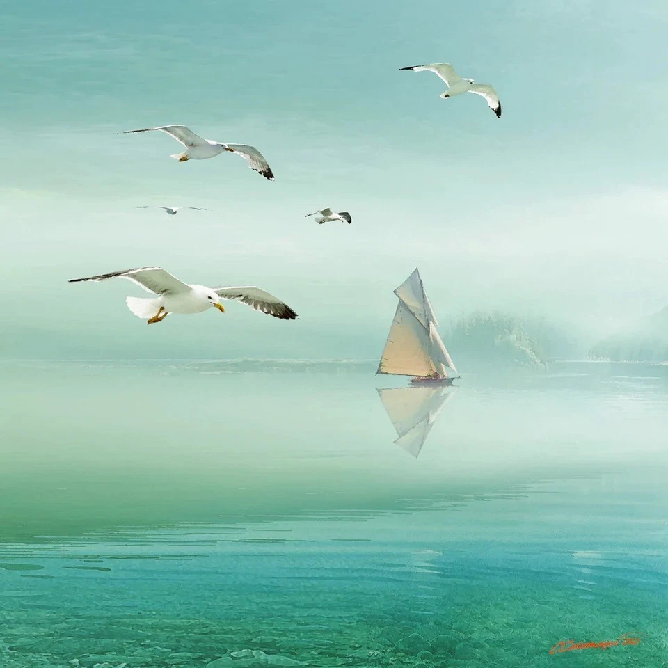 Pôster Beach 5, Carlos Casamayor, impressão artística 14" x 11" 3327 - Imagem 1 de 1