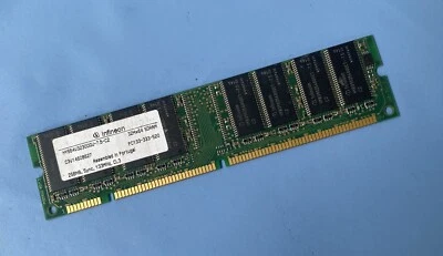 256MB Infineon HYS64V32300GU-7.5-C2 PC133 133MHz 168-Pin SDRAM Computer Memory - Image 1 of 3