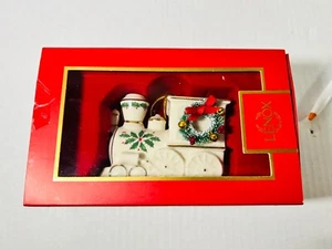 Lenox Holiday Train Ornament with Gold Trim Mint in Original Box - Picture 1 of 7