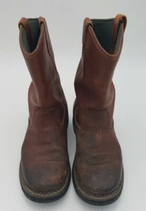 Georgia Boots G4254 Wellington Brown Leather Waterproof Boots Size 8.5M - Picture 1 of 6