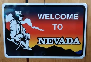 Letrero de ruta escénica "Bienvenido a Nevada" NDOT - Imagen 1 de 1