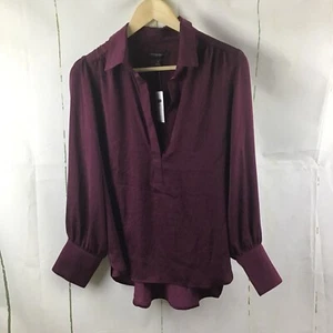 Banana Republic Petite Women's Purple V-Neck Hi/Low Pullover Top Sz. MP - Picture 1 of 10