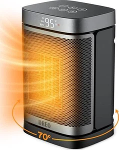 Electric Space Heater Portable 1500W PTC Oscillation Thermostat For Office Home - Picture 1 of 8