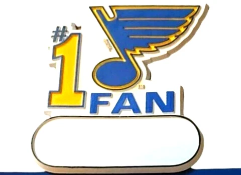 ST LOUIS BLUES #1 FAN MAGNET #1 BLUES FAN SIZE 3 BY 3 NEW NHL Cover