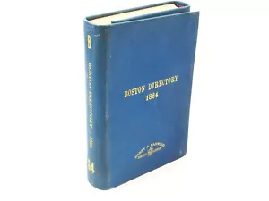 1864 Boston Directory Business City Record Rebound in Blue Leather - Bild 1 von 13