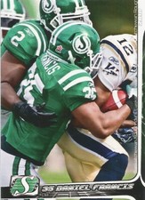 2010 EXTREME CFL DANIEL FRANCIS SASKATCHEWAN ROUGHRIDERS (LSU TIGERS SEC)