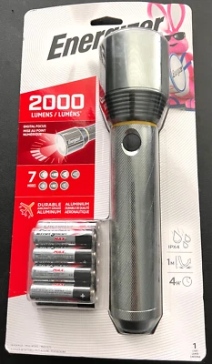 Linterna LED Energizer 2000 Lúmenes 7 Modos Aluminio IPX4 con Baterías *NUEVA* Foto 1 de 2