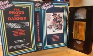vhs THE PROUD AND THE DAMNED 1972 Chuck Connors NEON VIDEO BIG BOX Rare HTF - Picture 1 of 1