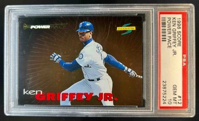 1996 Score Ken Griffey Jr. Power Pace #12 Mariners PSA 10 - Image 1 of 2