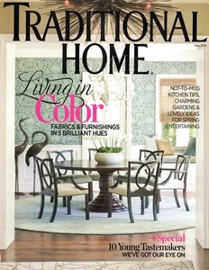 Traditional Home Magazine May 2012 Living in Color Brilliant Fabrics Furnishings - Bild 1 von 3