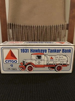 ERTL 9820 DIECAST METAL BANK 1931 HAWKEYE TANKER BANK CITGO GASOLINE - UNOPENED - Image 1 of 4