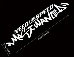 NEED FOR SPEED MOST WANTED CAR Decal Sticker Vinyl Van Styling Window Bumper - Picture 1 of 5