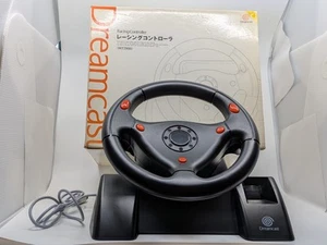 SEGA Dreamcast Racing Controller HKT-7400 Steering Wheel Boxed Tested Japan - Picture 1 of 13