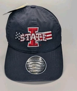 Iowa State University ISU Cyclones USA Flag Navy Blue Baseball Hat Cap by Zephyr - Picture 1 of 5