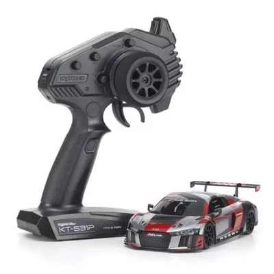 Kyosho Mini-Z RWD MR-04 Audi R8 LMS 2016 Gray Red Readyset RTR RC Car #32357RGB - Image 1 of 4