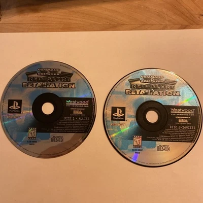 Command & Conquer Red Alert Retaliation Sony PlayStation 1 2-Disc Set Discs Only - Image 1 of 2