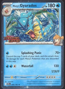 Misty's Gyarados Destined Rivals Prerelease STAFF Promo 049/182 Pokemon NM #3 - Picture 1 of 2