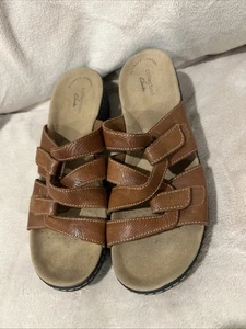 Clark’s Ultimate Comfort Collection Slipper Riemchensandalen braun Damengröße 9,5 - Bild 1 von 9