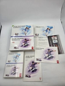 Adobe Photoshop Elements 8 & Premiere Elements 8 Includes CD ROM & Serial - Picture 1 of 6