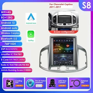Per Chevrolet Captiva 2011-2017 Android 14 Autoradio CarPlay GPS DSP 9.7"8+128G - Foto 1 di 24