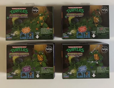 TMNT Mutatin Leo Don Raph Mikey Lot Of Four Teenage Mutant Ninja Turtles NIB - Image 1 of 4