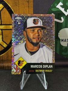 2022 Topps cromo platino #465 Marcos Diplan oro rosa mini diamante novato/75 - Imagen 1 de 2