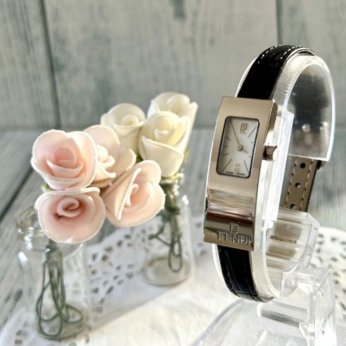 Orologio donna Fendi 3300L argento batteria sostituita usatotico