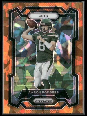 2023 Panini Prizm #227 Aaron Rodgers Orange Ice - Image 1 of 2