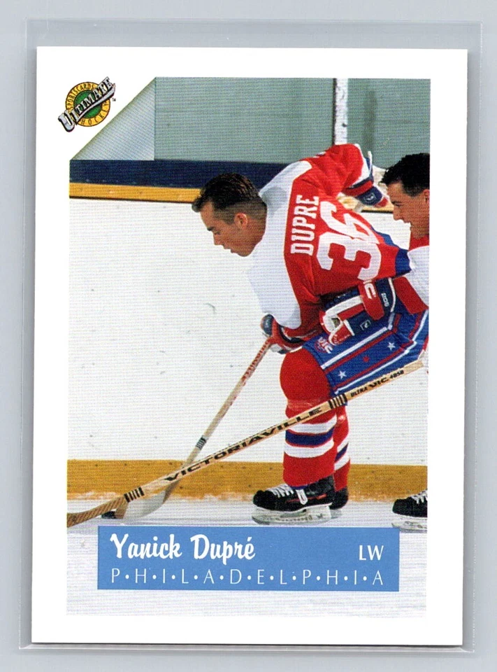 1991 Ultimate Draft #36 Yanick Dupre Philadelphia Flyers - Image 1 of 2