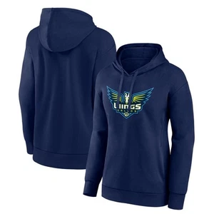 Women's Navy Dallas Wings Team Primary Logo Pullover Hoodie - Picture 1 of 3