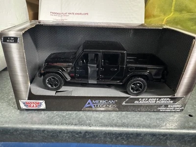Motor Max 1:24 Scale Diecast Black 2021 Jeep Gladiator. - Image 1 of 4