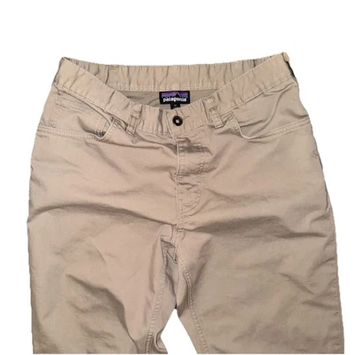 Pantalones para hombre Patagonia caqui algodón orgánico pierna recta Foto 1 de 4