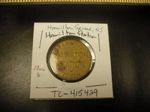 Hamilton Station Parking Token, Hamilton Square NJ.  TC-415429 / NJ3315-A - Bild 1 von 2