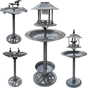Vogeltränke stehend mit Standfuß  Vogelbad Vogelfutterstation Vogelhotel Insekte - Bild 1 von 7