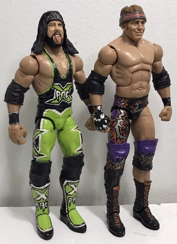 WWE Mattel Elite Zack Ryder X PAC Custom 2 Lot Figure Rare HTF WWF AEW *READ Cover