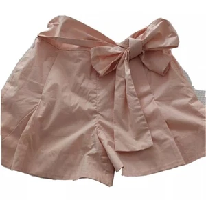 J Crew Skort Tie Waist Size 2 Cotton Women Pale Pink Balletcore - Picture 1 of 13