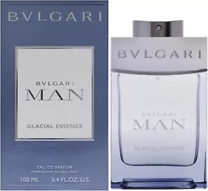 Bvlgari Man Glacial Essence Eau de Parfum 100ml Spray New & Sealed - Picture 1 of 5