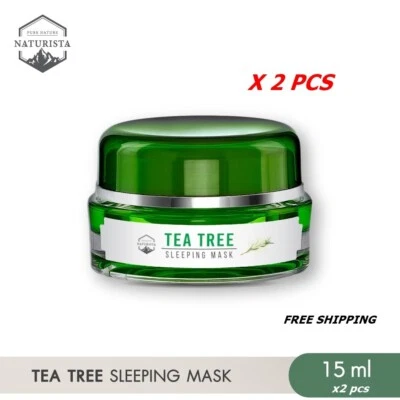 Naturista Sleeping Mask Tea Tree revitalizes tired face softness  moisture 15g. - Image 1 of 4