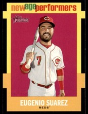 2020 Topps Heritage New Age Performers Eugenio Suarez Cincinnati Reds #NAP-1