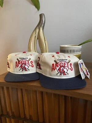 RARE California Anaheim Angels Vintage #1 Apparel 90's Snapback Cap / Hat - NWT - Image 1 of 4