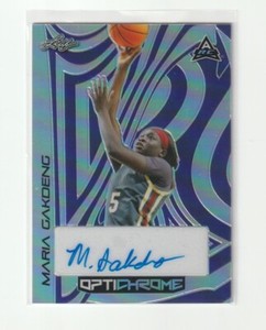 MARIA GAKDENG 2023 Leaf Optichrome RC Purple AUTO 7/8 BOSTON COLLEGE EAGLES