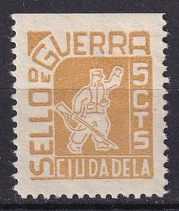 SCW Republican local label Ciudadela (Baleares) Edifil 23 SELLO DE GUERRA MNH VF - Picture 1 of 1