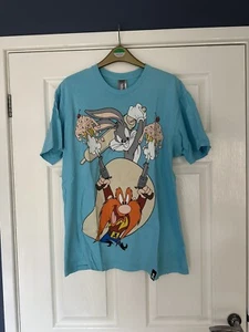 Johnny Cupcakes X Looney Tunes - Bugs Bunny & Yosemite Sam Men’s Large Used - Picture 1 of 7