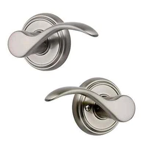 NEW Baldwin Tobin Interior Passage Door Lever Hallway/Closet Satin Nickel - Picture 1 of 1