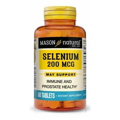 Mason Natural Selenium 200 mcg - Essential Trace Mineral 60 Tablets - Image 1 of 4