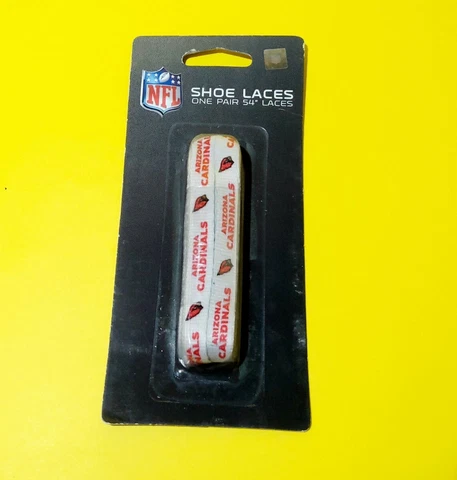 Arizona Cardinals NFL Football Team 54" Shoe Laces One Pair Grey, Red, Black Cover