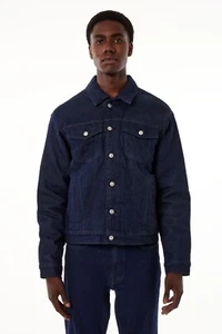 Unisex Barneys New York Denim Jacket Size Large NEW WITH TAGS - Picture 1 of 3