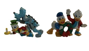 Disney Christmas Carol 2 Figures Donald Scrooge Jacob Marley Ghost Cake Toppers - Picture 1 of 12