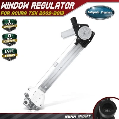 Регулятор стеклоподъемника заднего правого пассажира с двигателем для Acura TSX 2009-2014 - Изображение 1 из 4