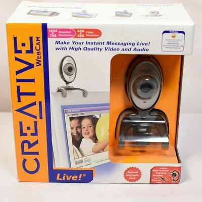 Creative Webcam Live. Compatible with up to Windows XP NIB USB Video Audio - Image 1 of 4